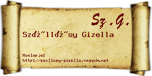Szőllősy Gizella névjegykártya